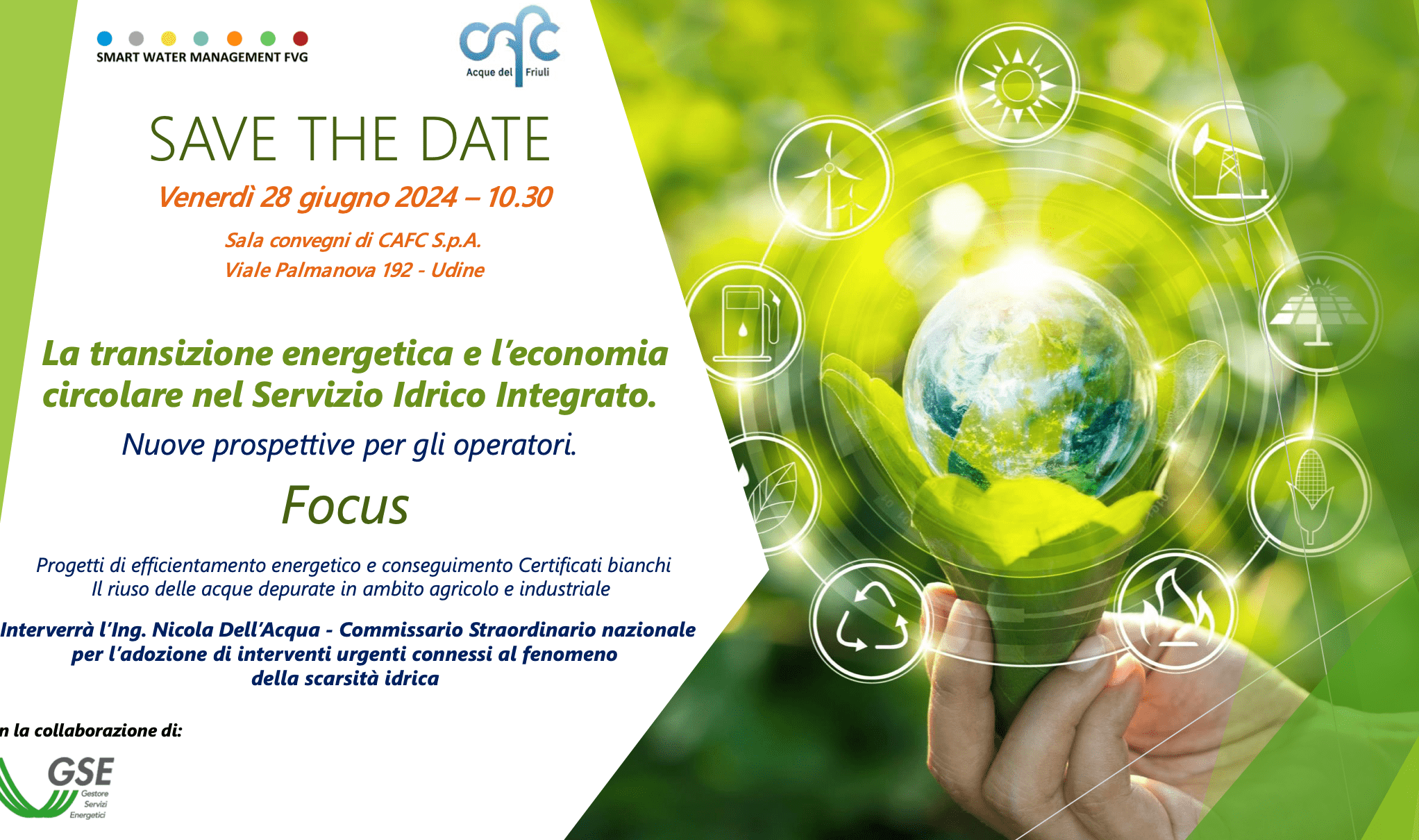 La transizione energetica e l'economia circolare nel Servizio Idrico Integrato. Nuove prospettive per gli operatori